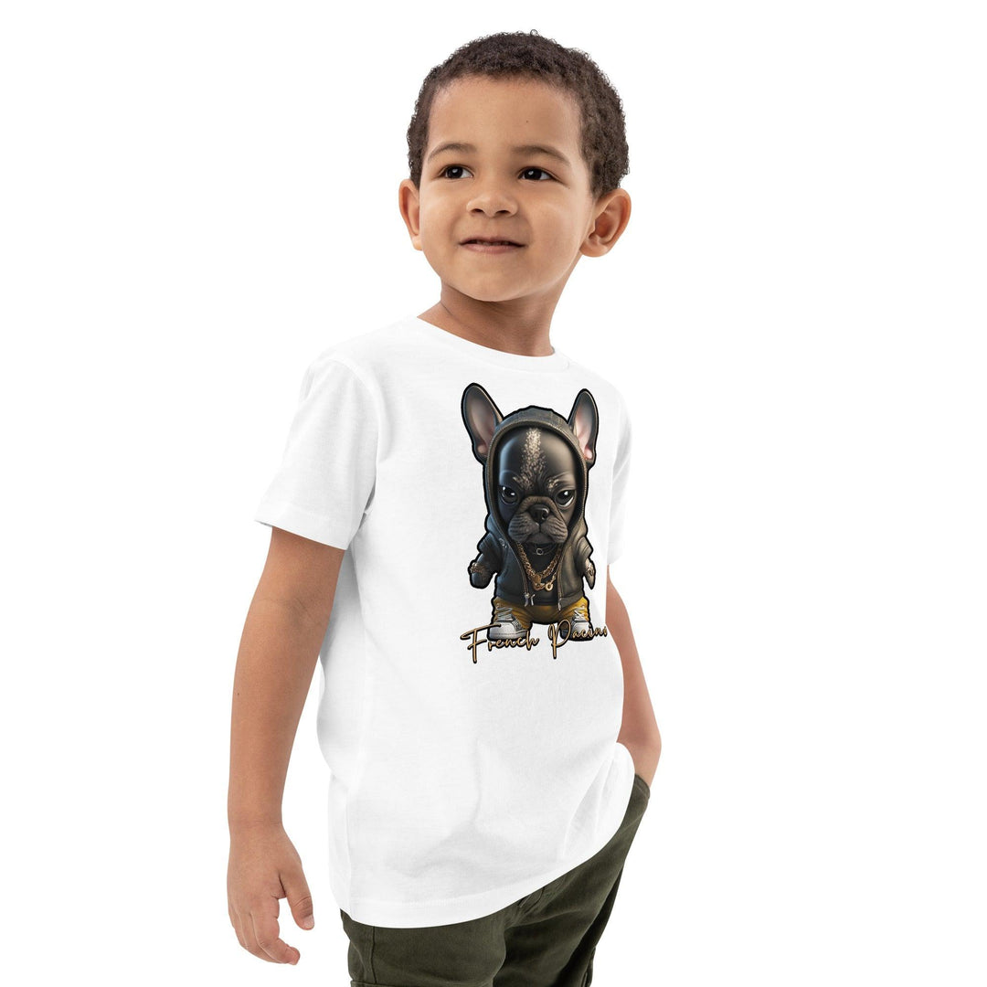 French Pacino Bio-Baumwoll-T-Shirt für Kinder - Bobbis Store Hunde