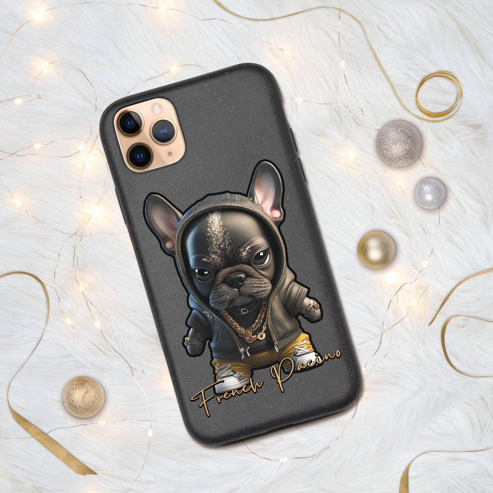 French Pacino Gesprenkelte iPhone-Hülle - Bobbis Store Hunde
