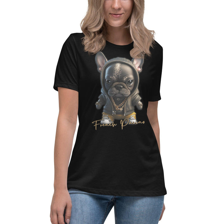 French Pacino Lockeres Damen-T-Shirt - Bobbis Store Hunde