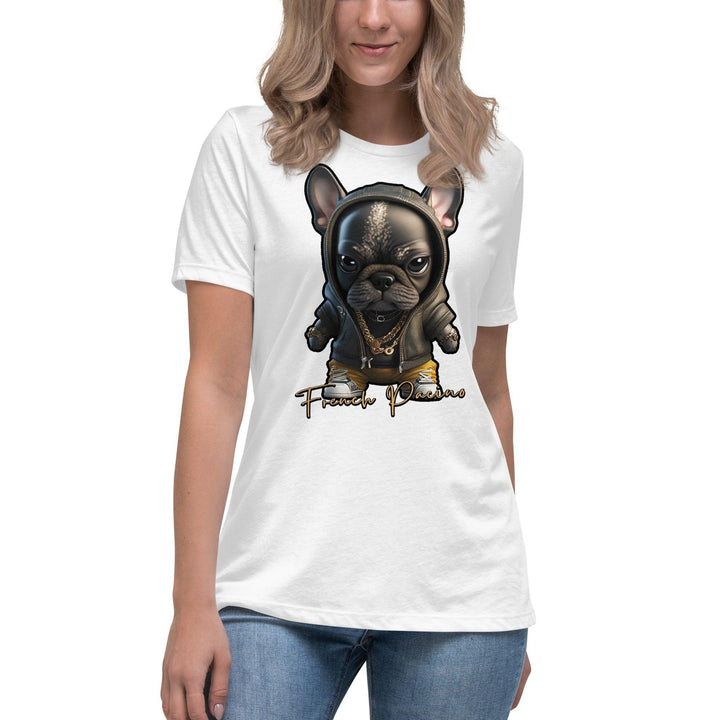 French Pacino Lockeres Damen-T-Shirt - Bobbis Store Hunde