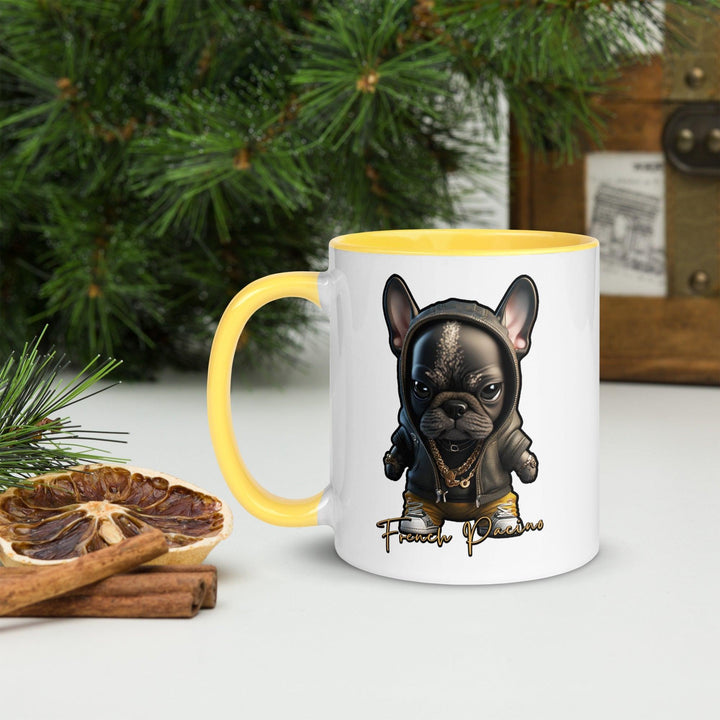 French Pacino Tasse mit farbiger Innenseite - Bobbis Store Hunde