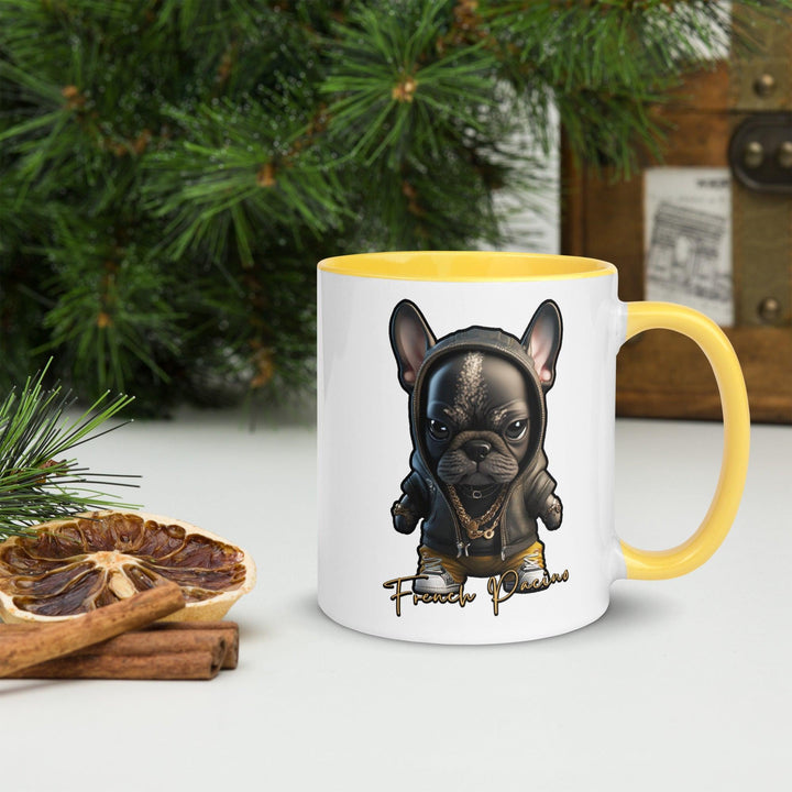 French Pacino Tasse mit farbiger Innenseite - Bobbis Store Hunde