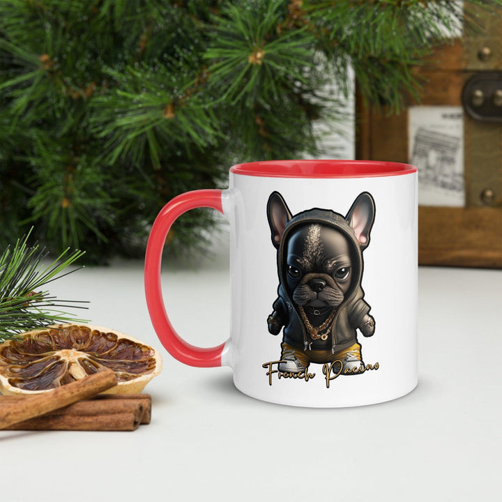 French Pacino Tasse mit farbiger Innenseite - Bobbis Store Hunde