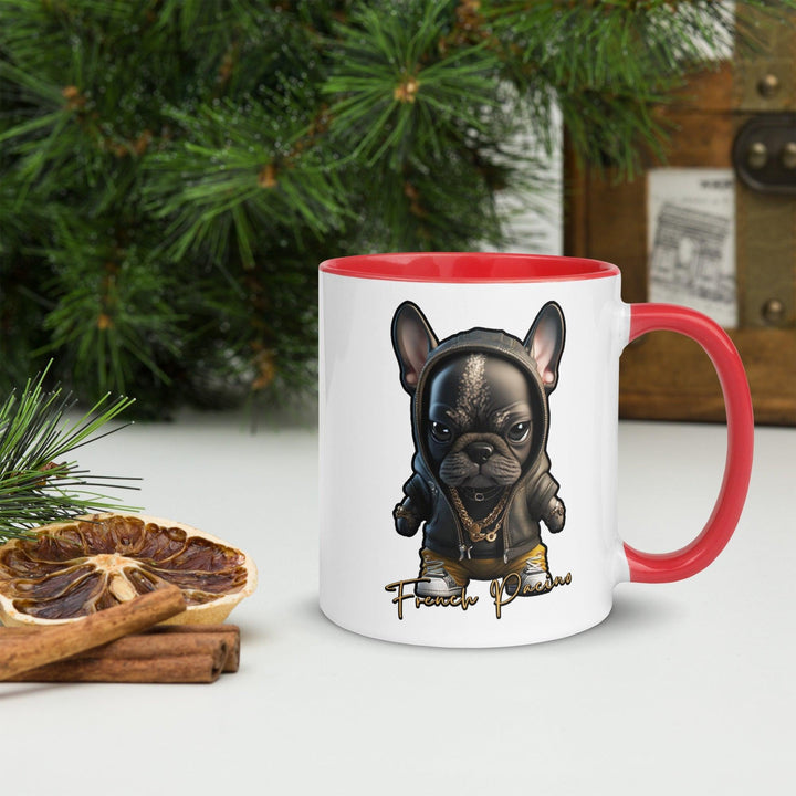French Pacino Tasse mit farbiger Innenseite - Bobbis Store Hunde