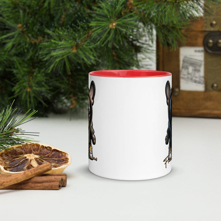 French Pacino Tasse mit farbiger Innenseite - Bobbis Store Hunde