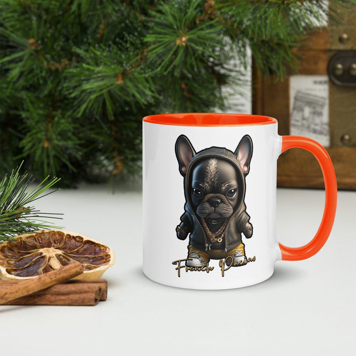 French Pacino Tasse mit farbiger Innenseite - Bobbis Store Hunde