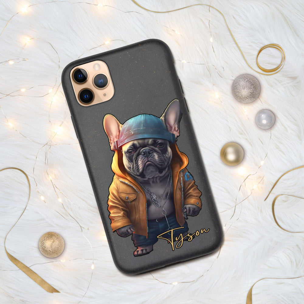 French Tyson Gesprenkelte iPhone-Hülle - Bobbis Store Hunde
