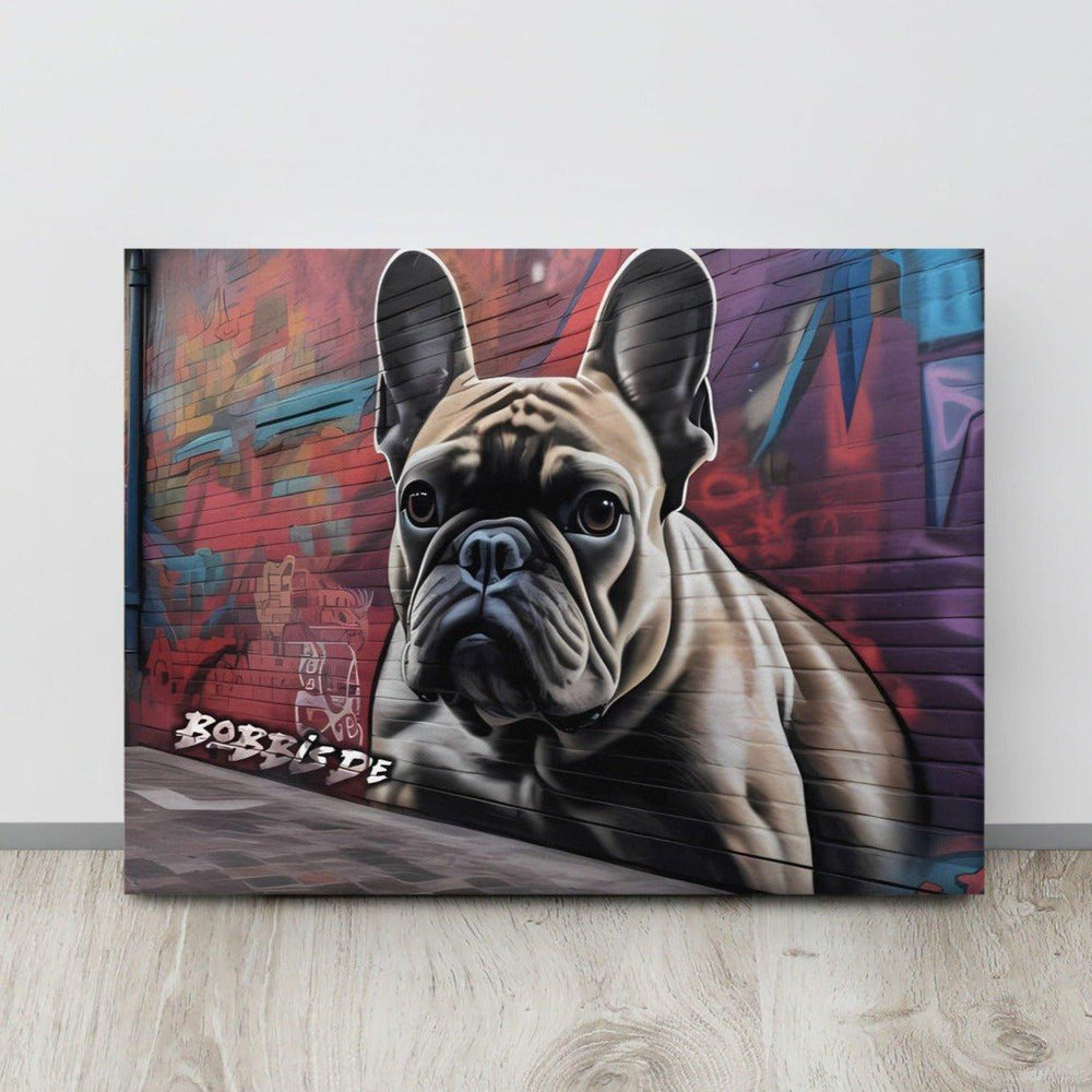 Frenchie Graffiti Leinwand - Bobbis Store Hunde