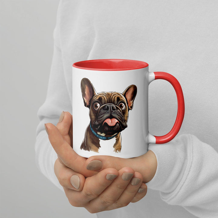 Frenchie Tasse mit farbiger Innenseite - Bobbis Store Hunde