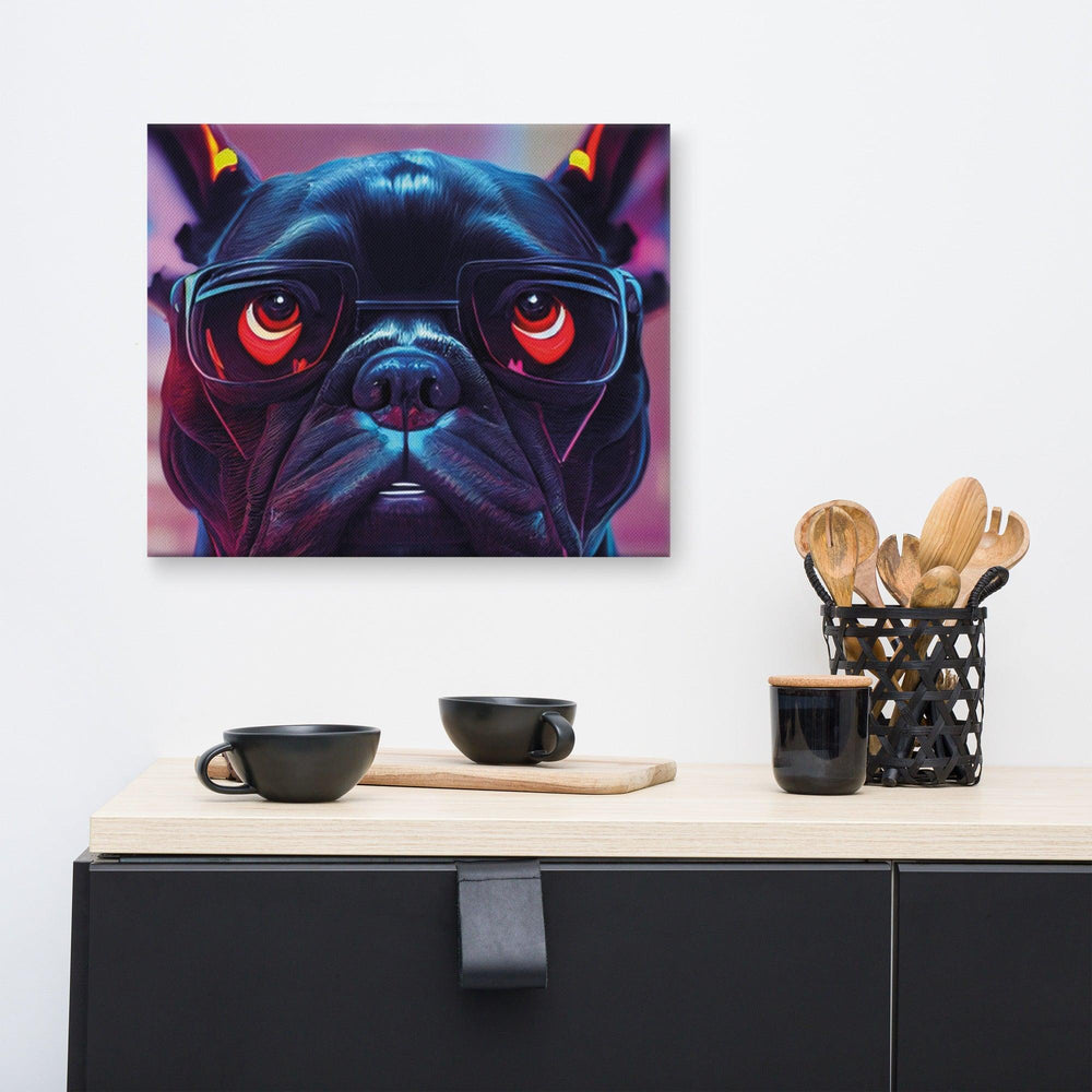Frenchiepunk 2088 Leinwand - Bobbis Store Hunde
