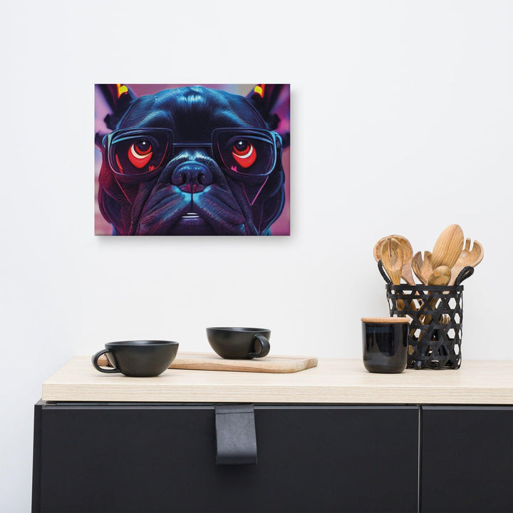 Frenchiepunk 2088 Leinwand - Bobbis Store Hunde
