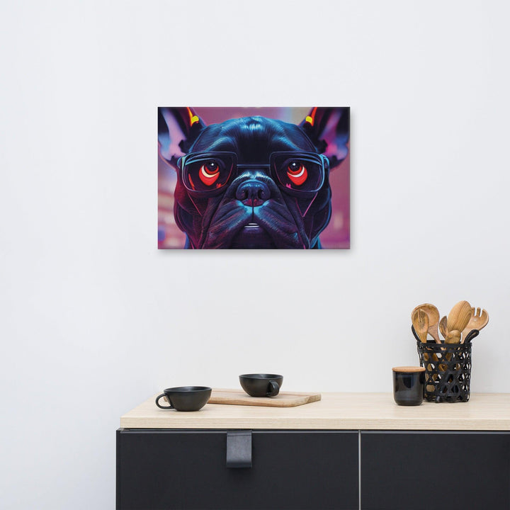 Frenchiepunk 2088 Leinwand - Bobbis Store Hunde