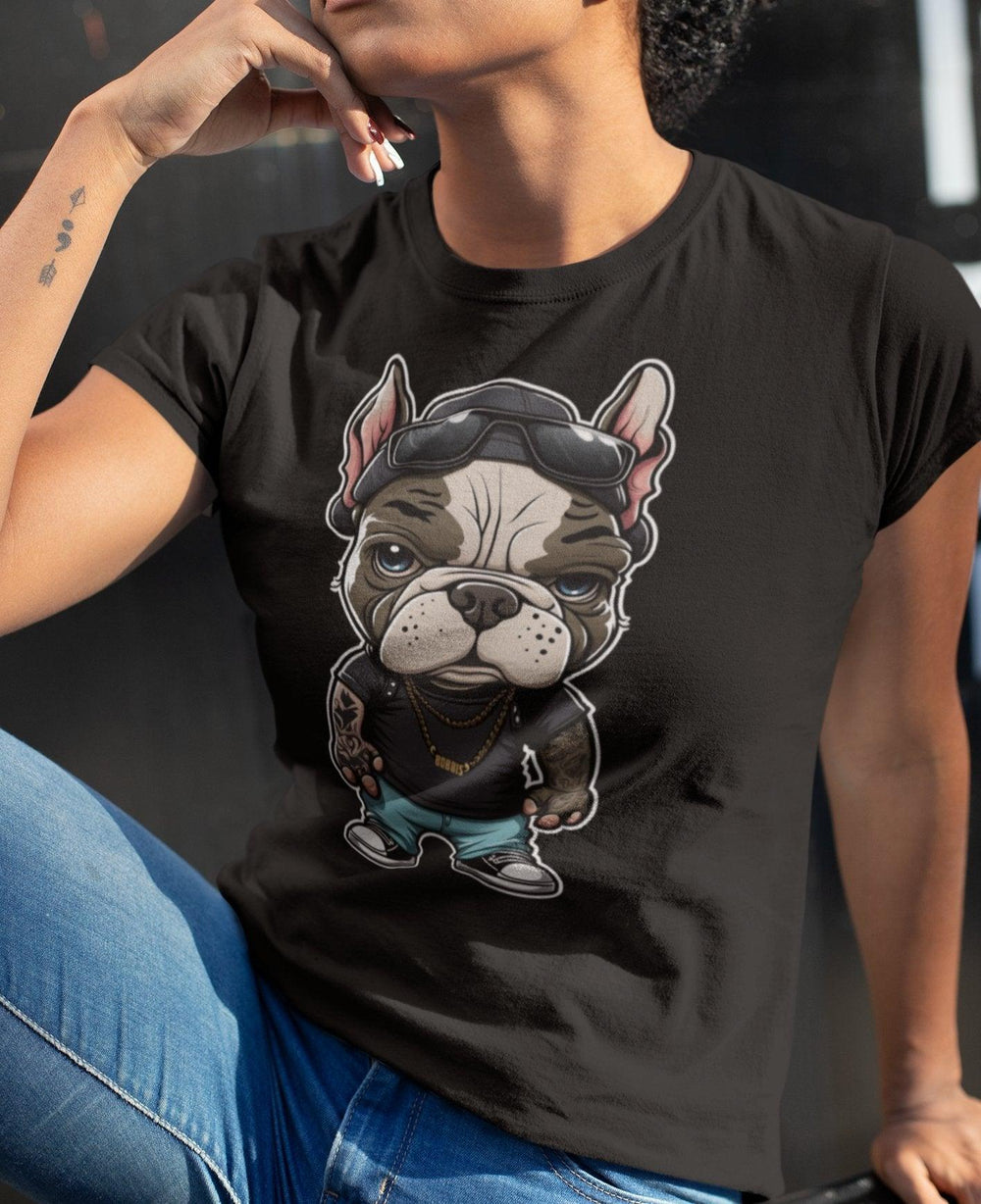 Gangster Dog #10 Unisex-Bio-Baumwoll-T-Shirt - Bobbis Store Hunde