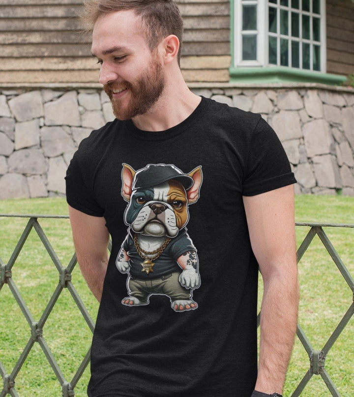 Gangster Dog #2 Unisex-Bio-Baumwoll-T-Shirt - Bobbis Store Hunde