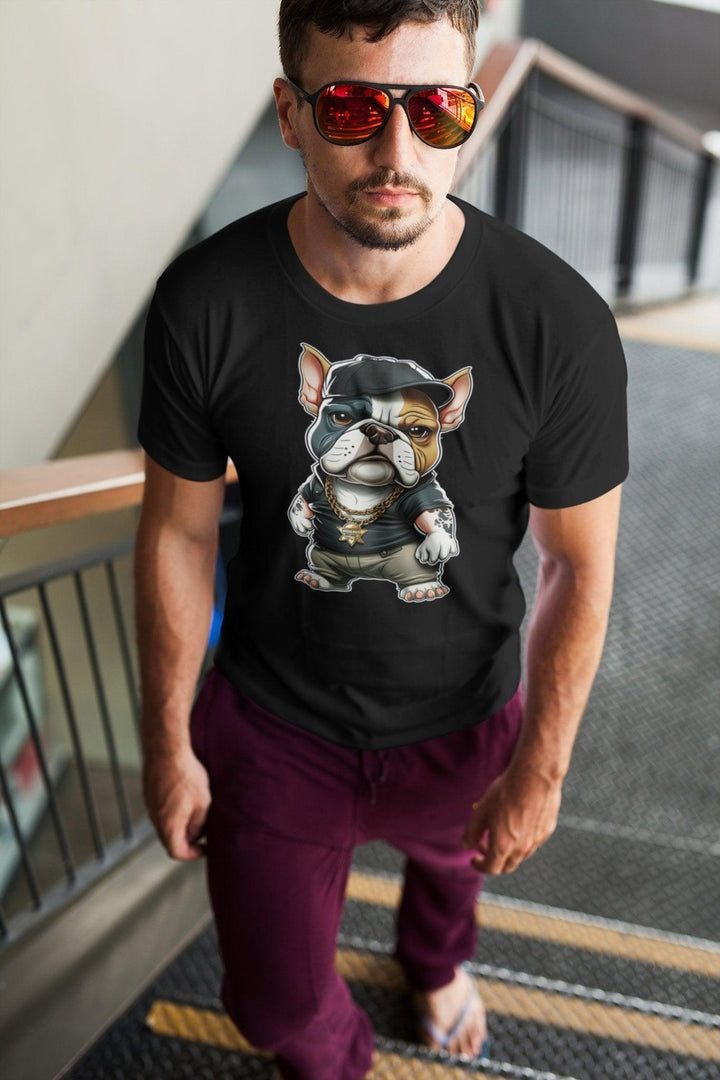 Gangster Dog #2 Unisex-Bio-Baumwoll-T-Shirt - Bobbis Store Hunde
