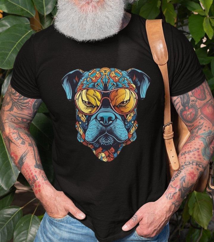 Gangster Dog #9 Unisex-Bio-Baumwoll-T-Shirt - Bobbis Store Hunde