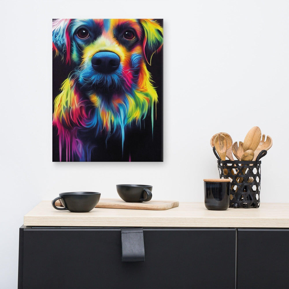 Golden Rainbow Leinwand - Bobbis Store Hunde
