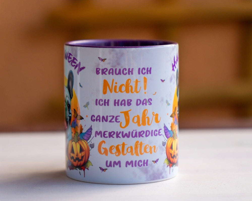 Halloween brauch ich nicht - Tasse - Bobbis Store Hunde