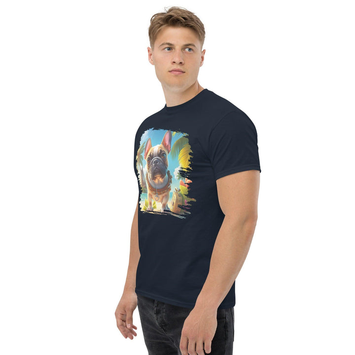 Hawaii Frenchie Klassisches Herren-T-Shirt - Bobbis Store Hunde