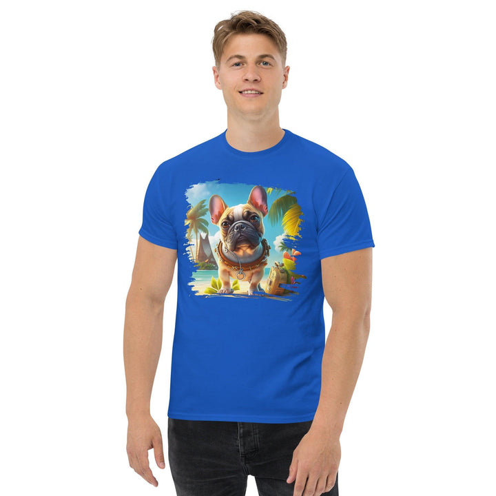 Hawaii Frenchie Klassisches Herren-T-Shirt - Bobbis Store Hunde