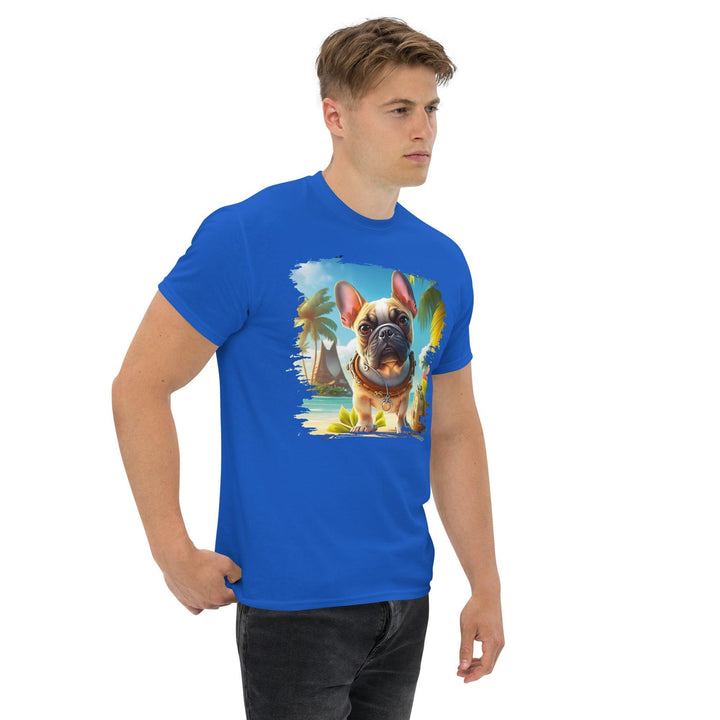 Hawaii Frenchie Klassisches Herren-T-Shirt - Bobbis Store Hunde