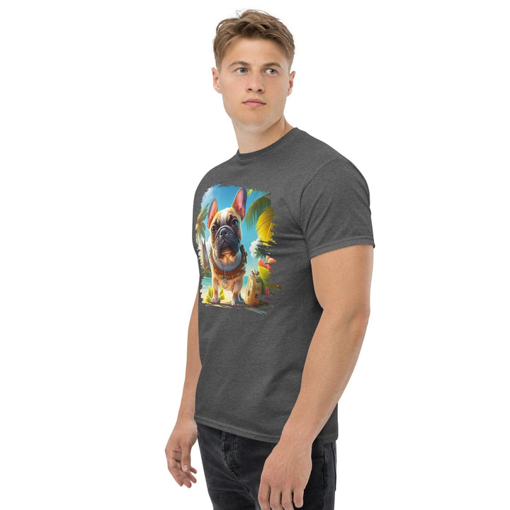 Hawaii Frenchie Klassisches Herren-T-Shirt - Bobbis Store Hunde
