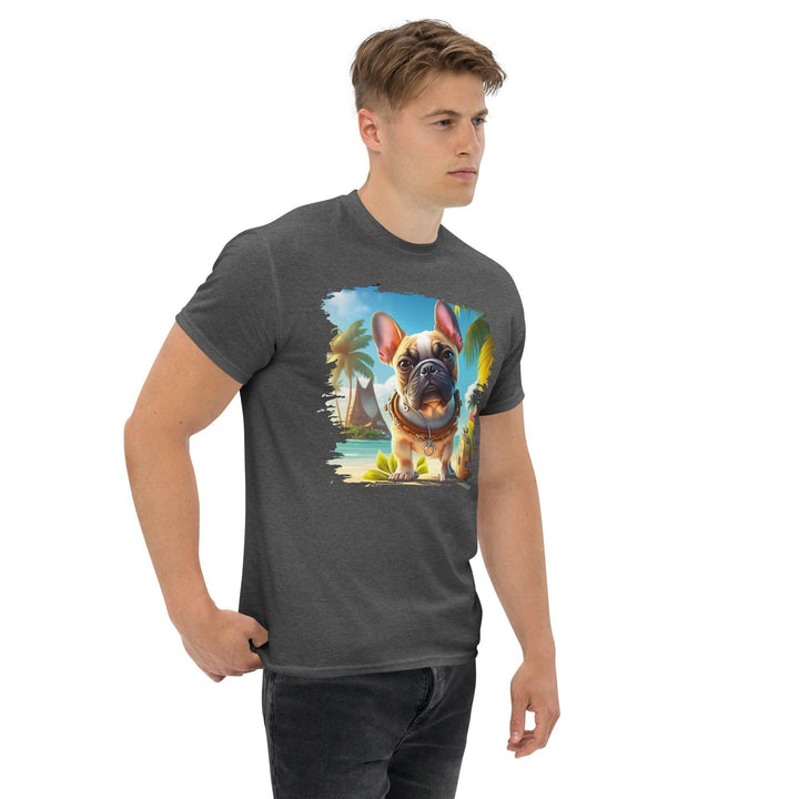 Hawaii Frenchie Klassisches Herren-T-Shirt - Bobbis Store Hunde