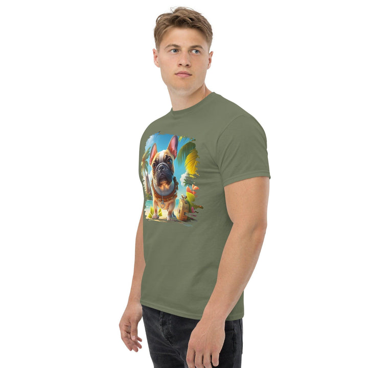 Hawaii Frenchie Klassisches Herren-T-Shirt - Bobbis Store Hunde