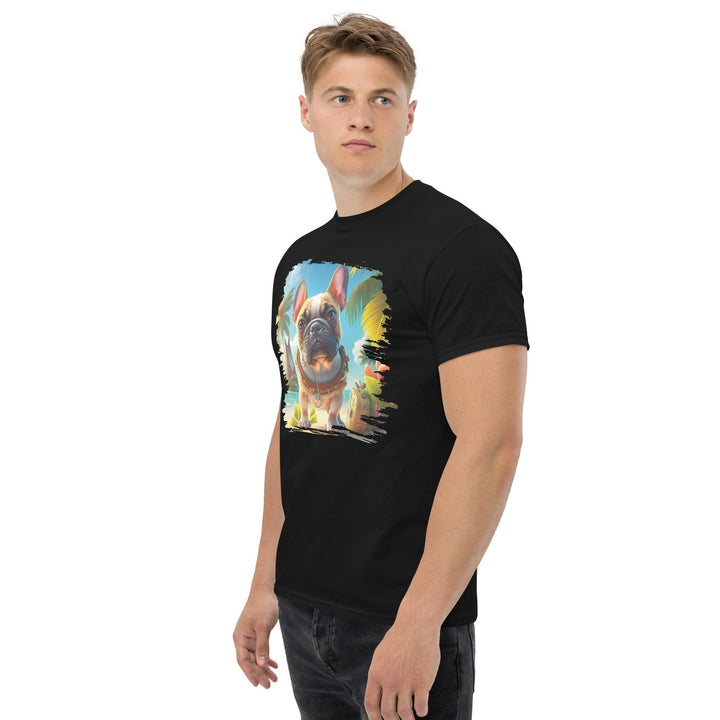 Hawaii Frenchie Klassisches Herren-T-Shirt - Bobbis Store Hunde