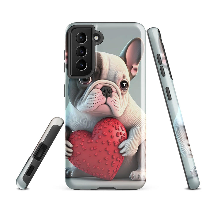 Herz Frenchie Hardcase Samsung®-Hülle - Bobbis Store Hunde