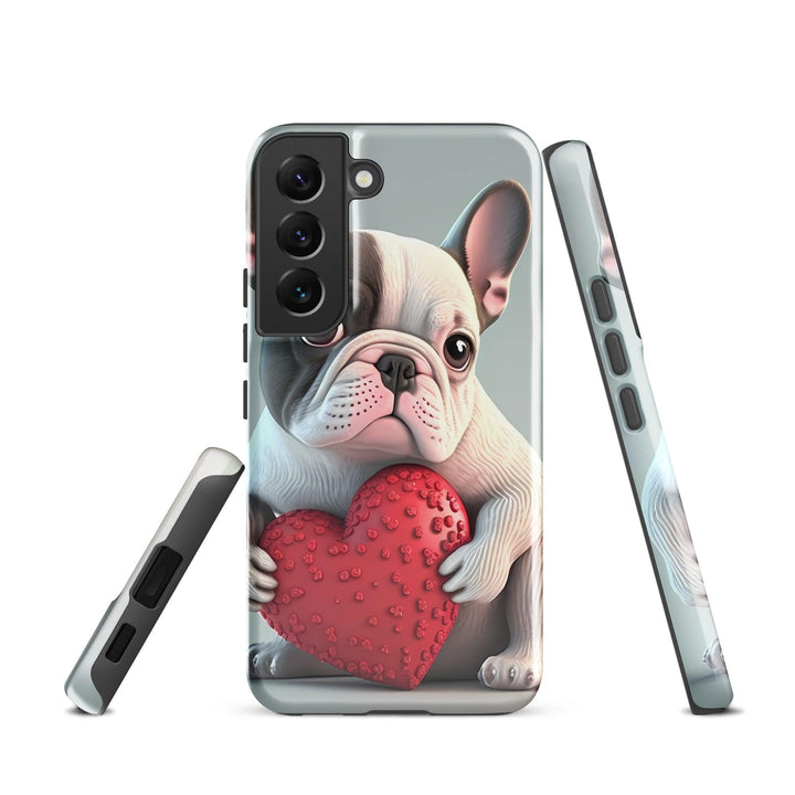 Herz Frenchie Hardcase Samsung®-Hülle - Bobbis Store Hunde