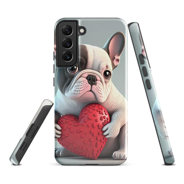 Herz Frenchie Hardcase Samsung®-Hülle - Bobbis Store Hunde