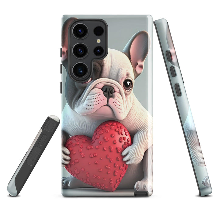 Herz Frenchie Hardcase Samsung®-Hülle - Bobbis Store Hunde