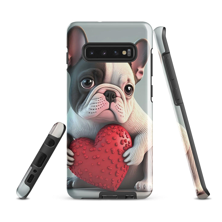 Herz Frenchie Hardcase Samsung®-Hülle - Bobbis Store Hunde