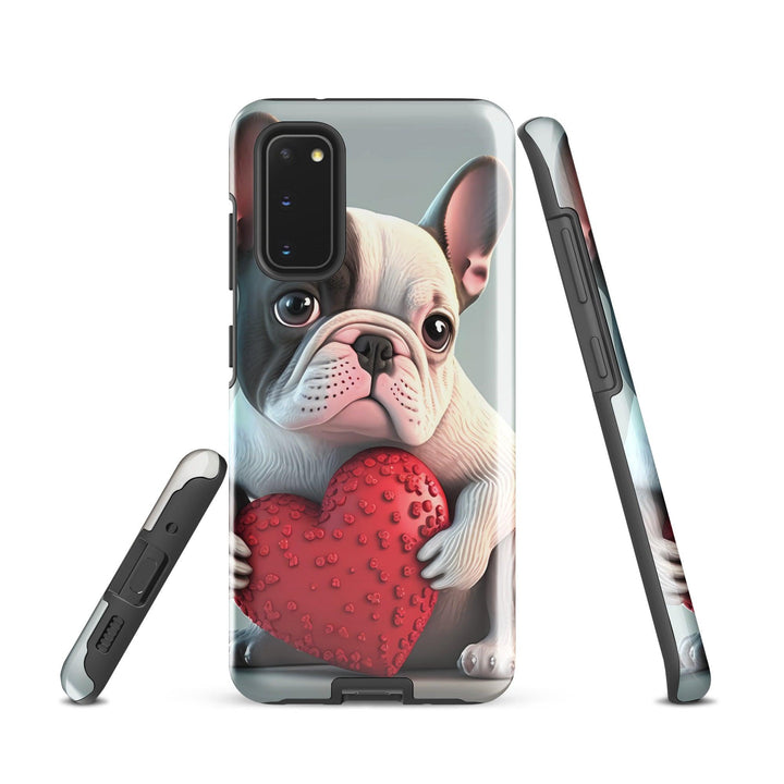 Herz Frenchie Hardcase Samsung®-Hülle - Bobbis Store Hunde