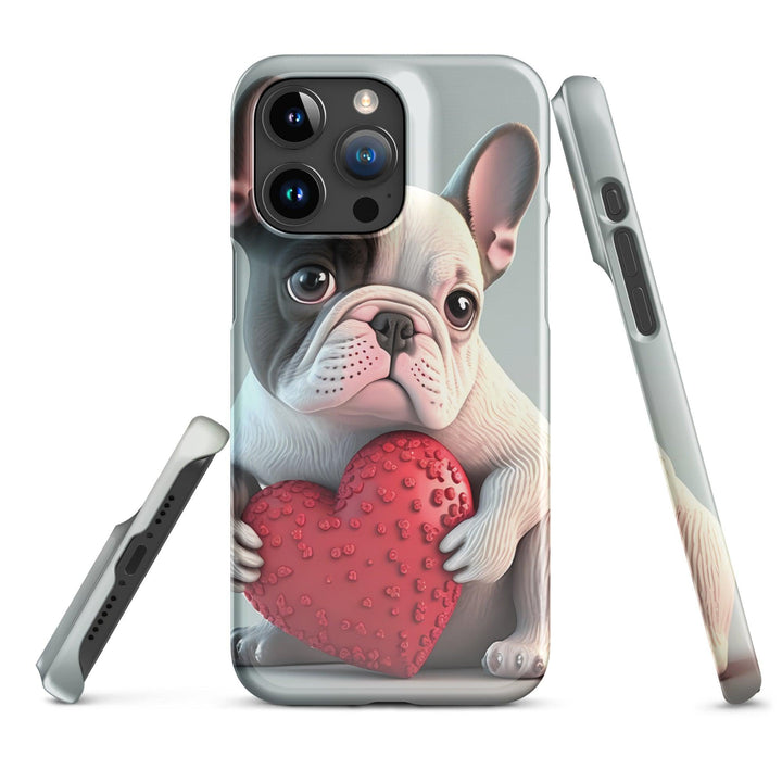 Herz Frenchie Snapcase iPhone®-Hülle - Bobbis Store Hunde