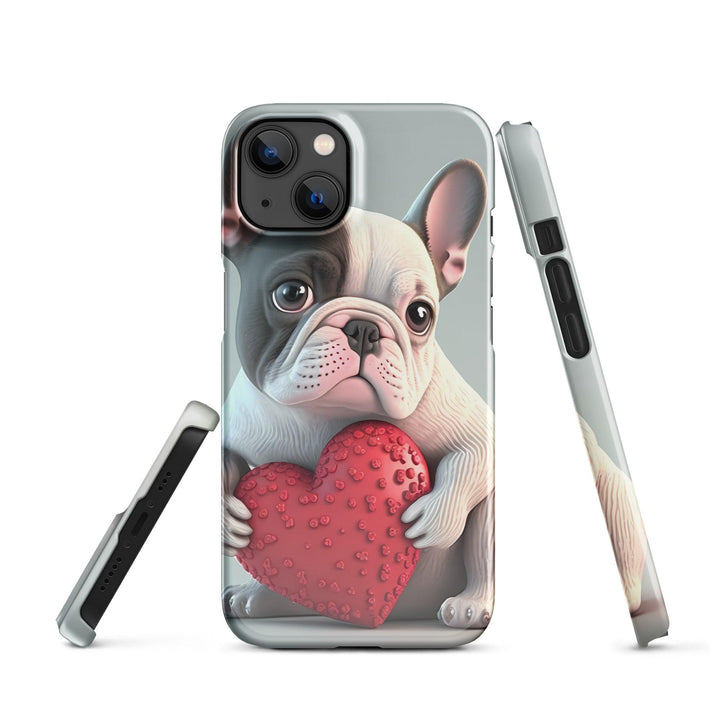 Herz Frenchie Snapcase iPhone®-Hülle - Bobbis Store Hunde