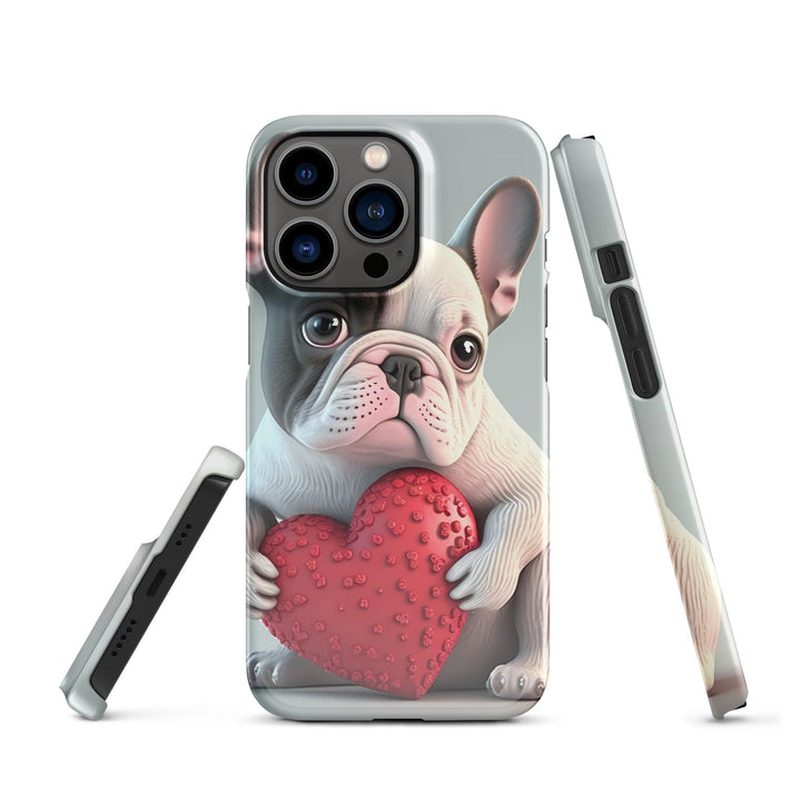 Herz Frenchie Snapcase iPhone®-Hülle - Bobbis Store Hunde