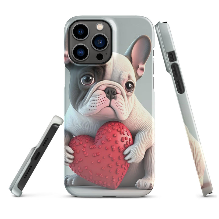 Herz Frenchie Snapcase iPhone®-Hülle - Bobbis Store Hunde