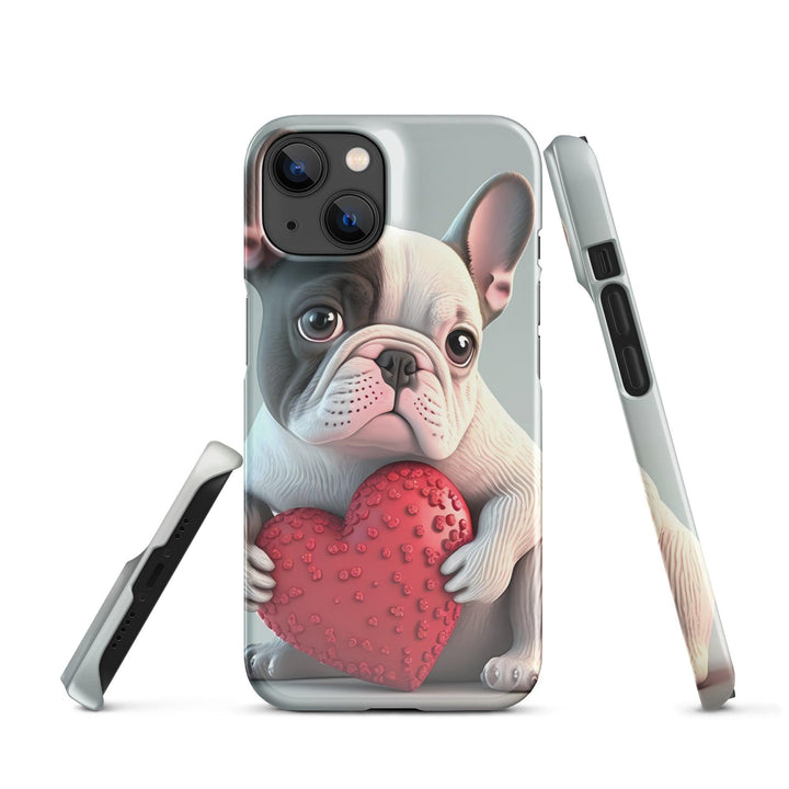 Herz Frenchie Snapcase iPhone®-Hülle - Bobbis Store Hunde