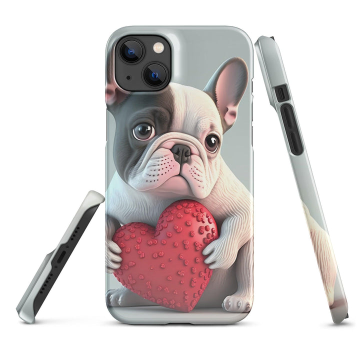 Herz Frenchie Snapcase iPhone®-Hülle - Bobbis Store Hunde