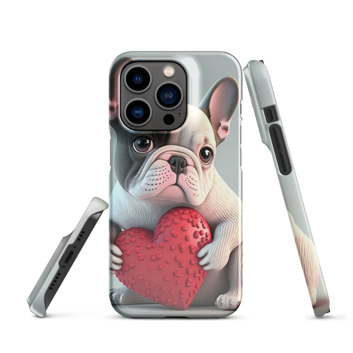 Herz Frenchie Snapcase iPhone®-Hülle - Bobbis Store Hunde