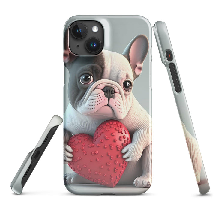 Herz Frenchie Snapcase iPhone®-Hülle - Bobbis Store Hunde
