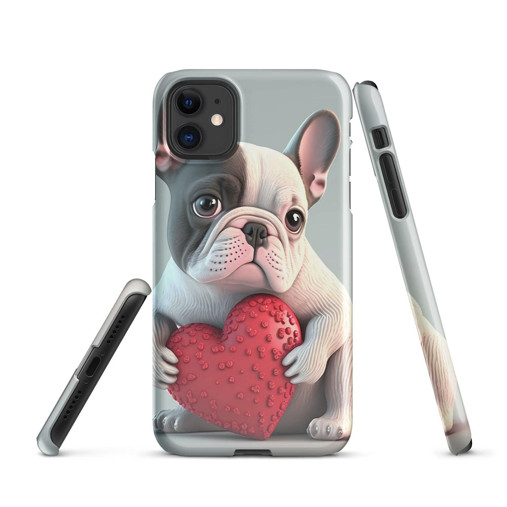 Herz Frenchie Snapcase iPhone®-Hülle - Bobbis Store Hunde