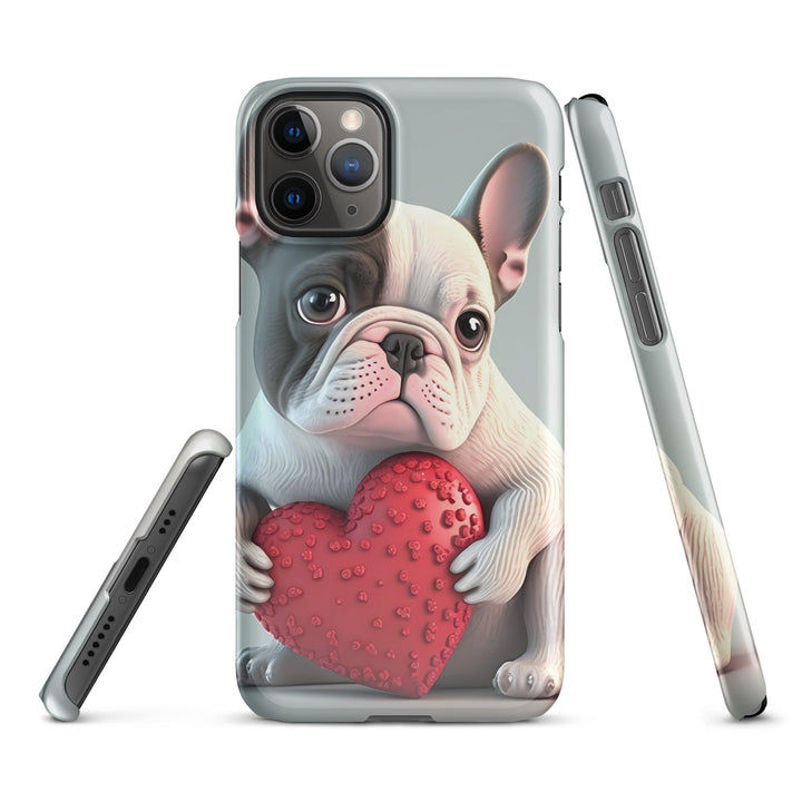 Herz Frenchie Snapcase iPhone®-Hülle - Bobbis Store Hunde