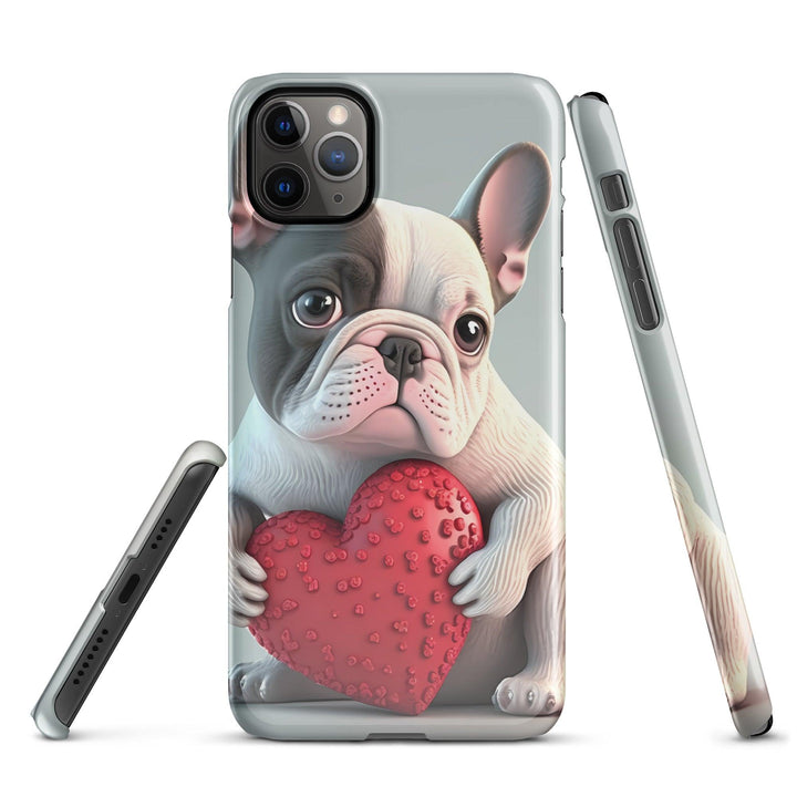 Herz Frenchie Snapcase iPhone®-Hülle - Bobbis Store Hunde