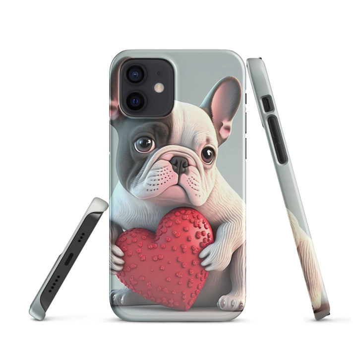 Herz Frenchie Snapcase iPhone®-Hülle - Bobbis Store Hunde