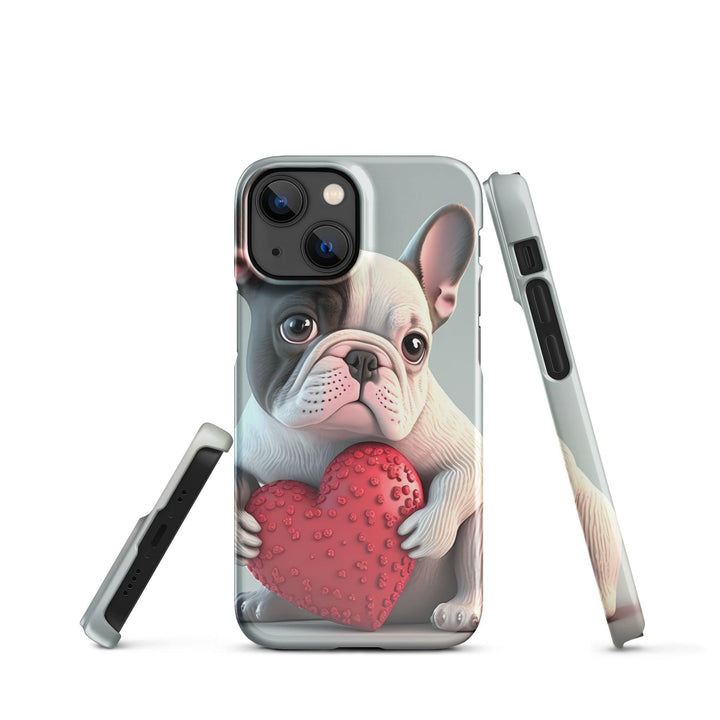 Herz Frenchie Snapcase iPhone®-Hülle - Bobbis Store Hunde