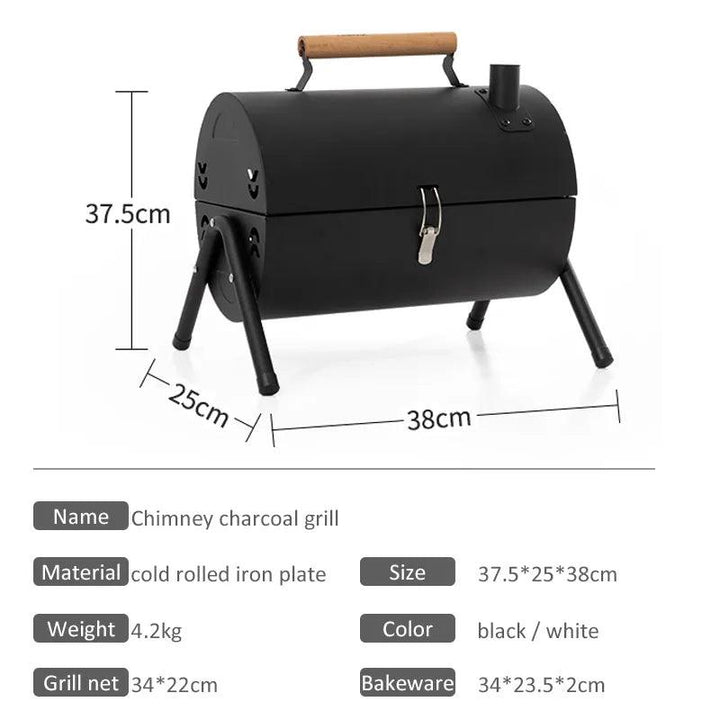 Holzkohlegrill - Reisegrill- Minigrill- Tragbar - Bobbis Store Hunde