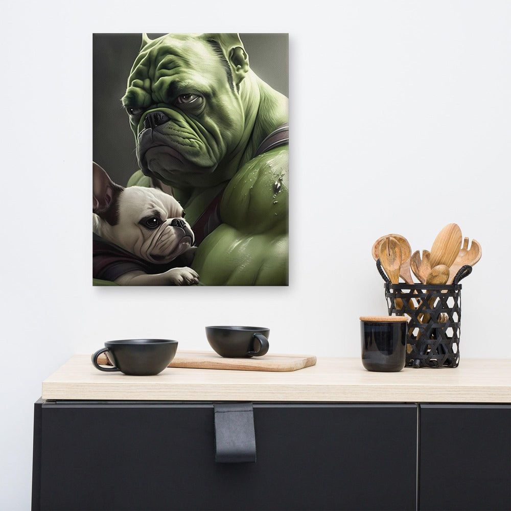 Hulk Frenchie Leinwand - Bobbis Store Hunde